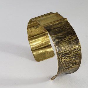 Fold-formed Jeweler's BrassCuff Bracelet